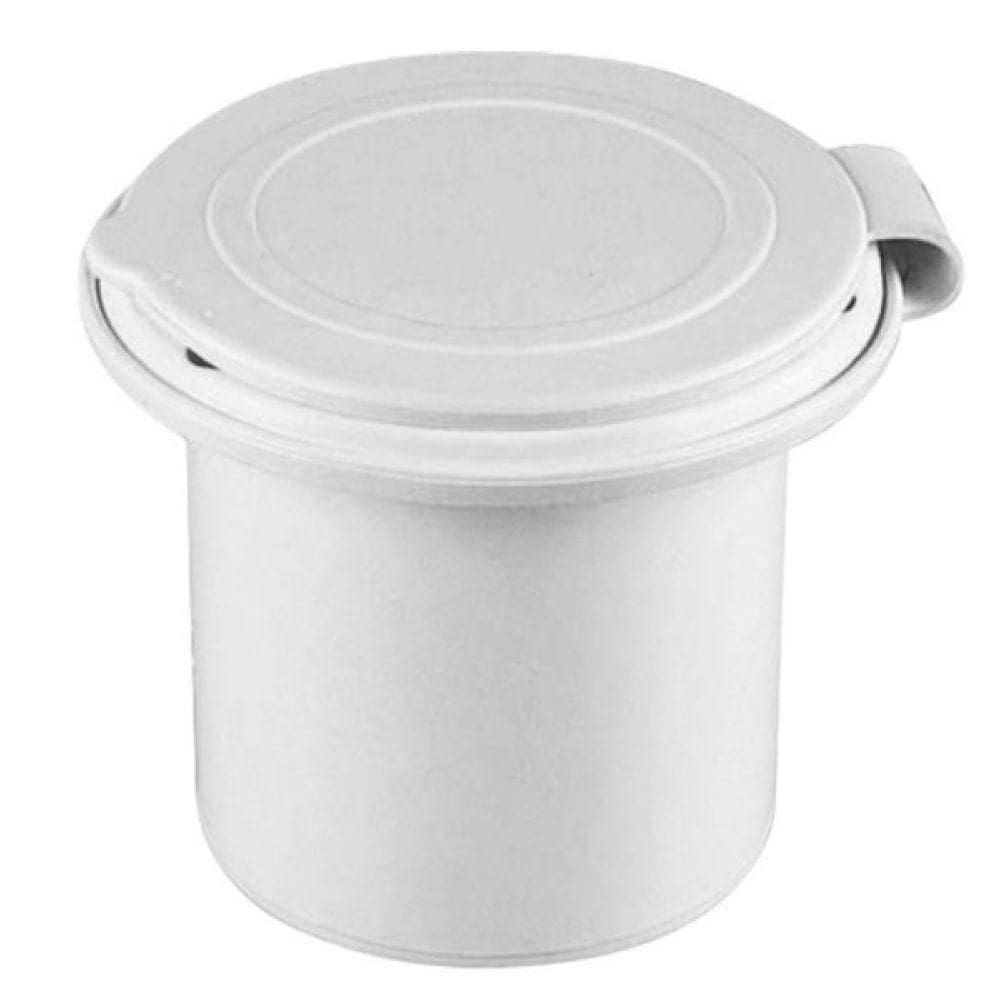 Base Plástica Embutir c/ Tampa Chuveiro Popa - PVC Branco