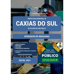 Apostila Caxias Do Sul Rs - Operador De Máquinas