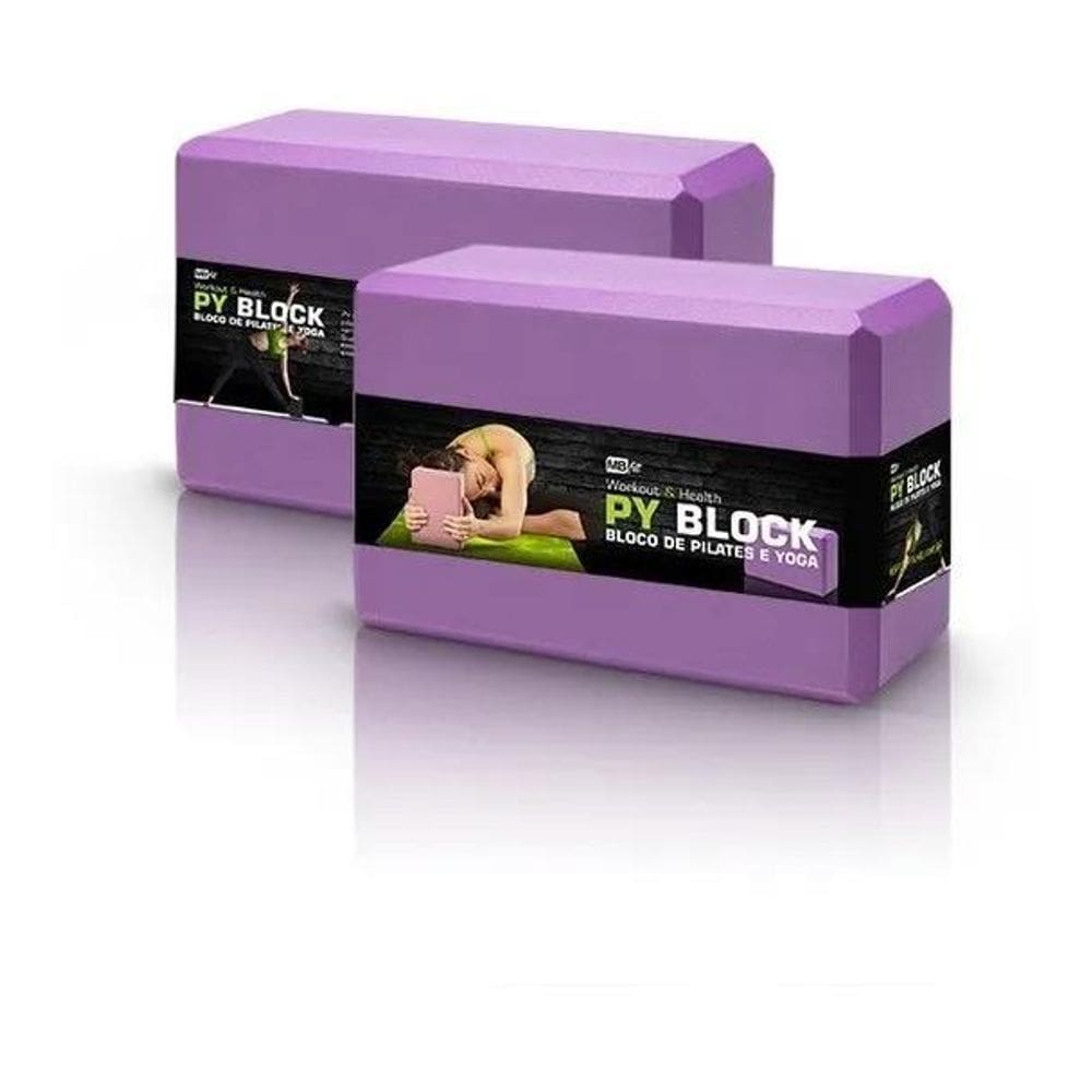 Bloco Para Exercícios Yoga Pilates Alongamento - Rosa