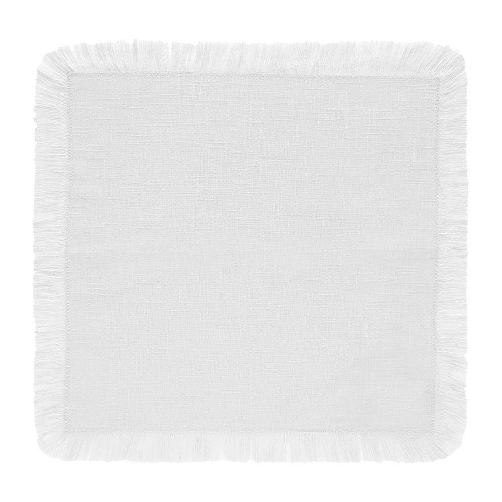 Guardanapo Franja 40Cm X 40Cm Coloratta Branco