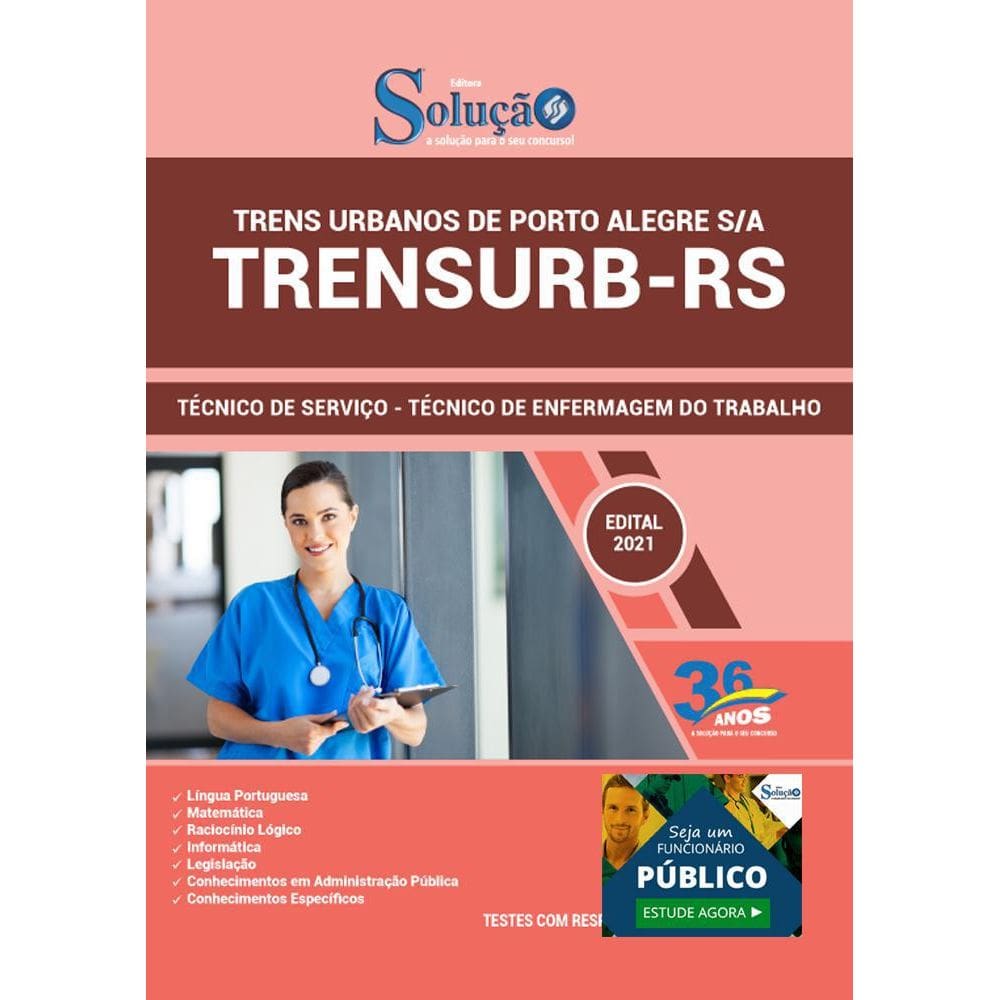 Apostila Trensurb Rs - Técnico De Enfermagem Do Trabalho