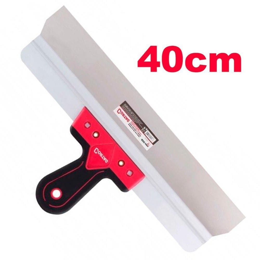Espátula Drywall Aço 40Cm Gesso Inoxidável Cortag Massa