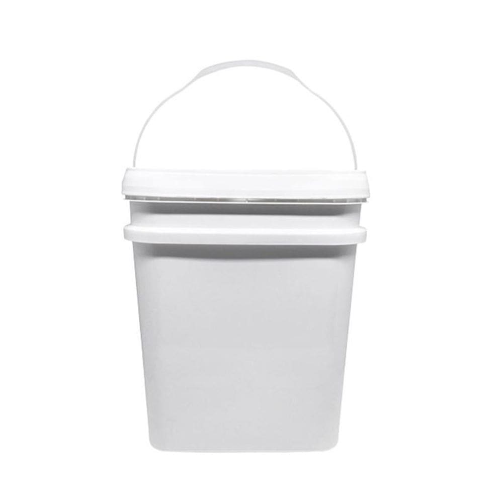 Balde Retangular 20L Com Tampa Lacre e Alça - BPA Free
