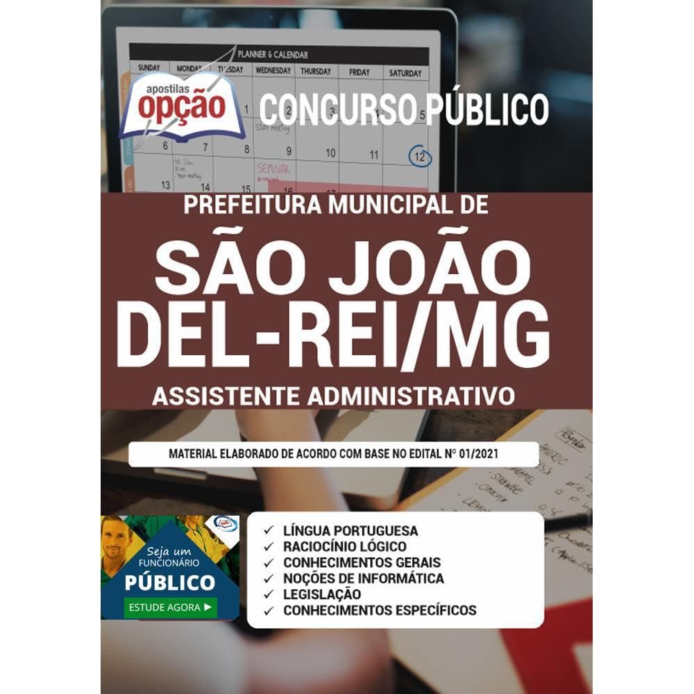 Apostila São João Del-Rei Mg - Assistente Administrativo