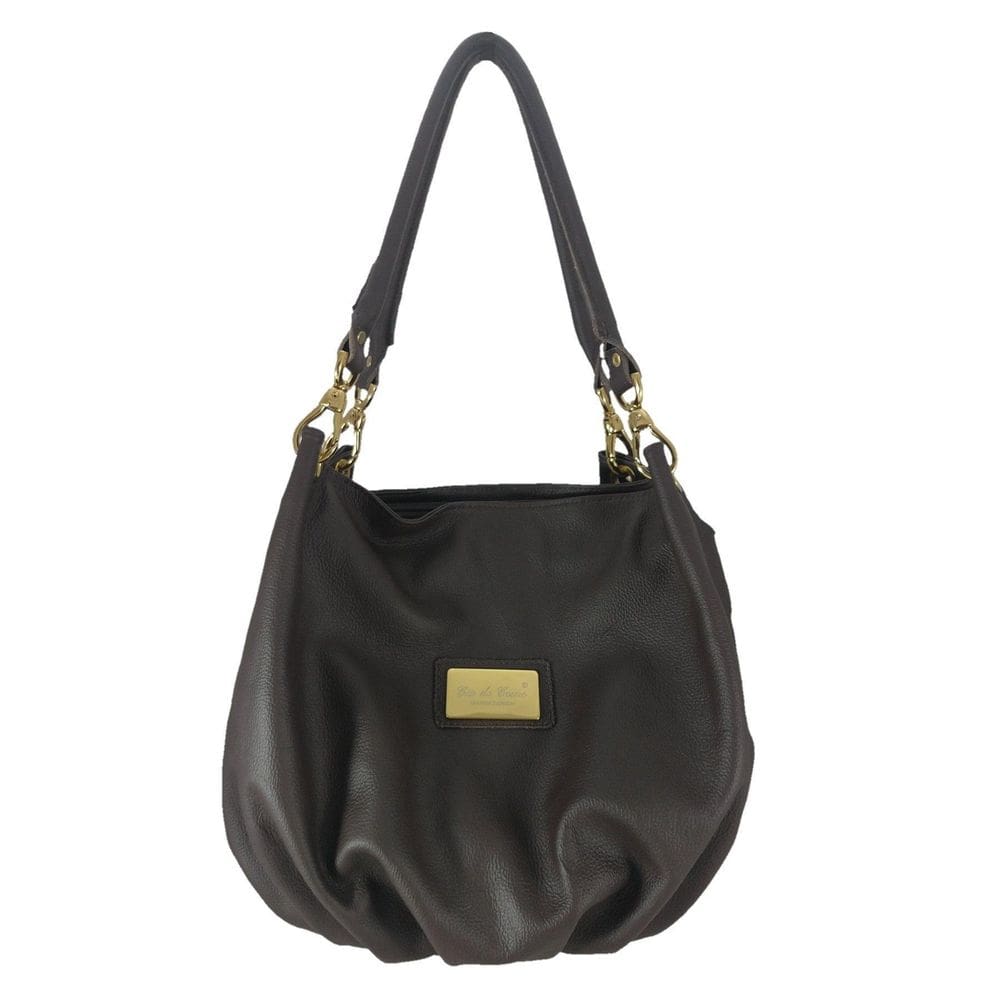 Bolsa Saco Topgrife Couro Marrom