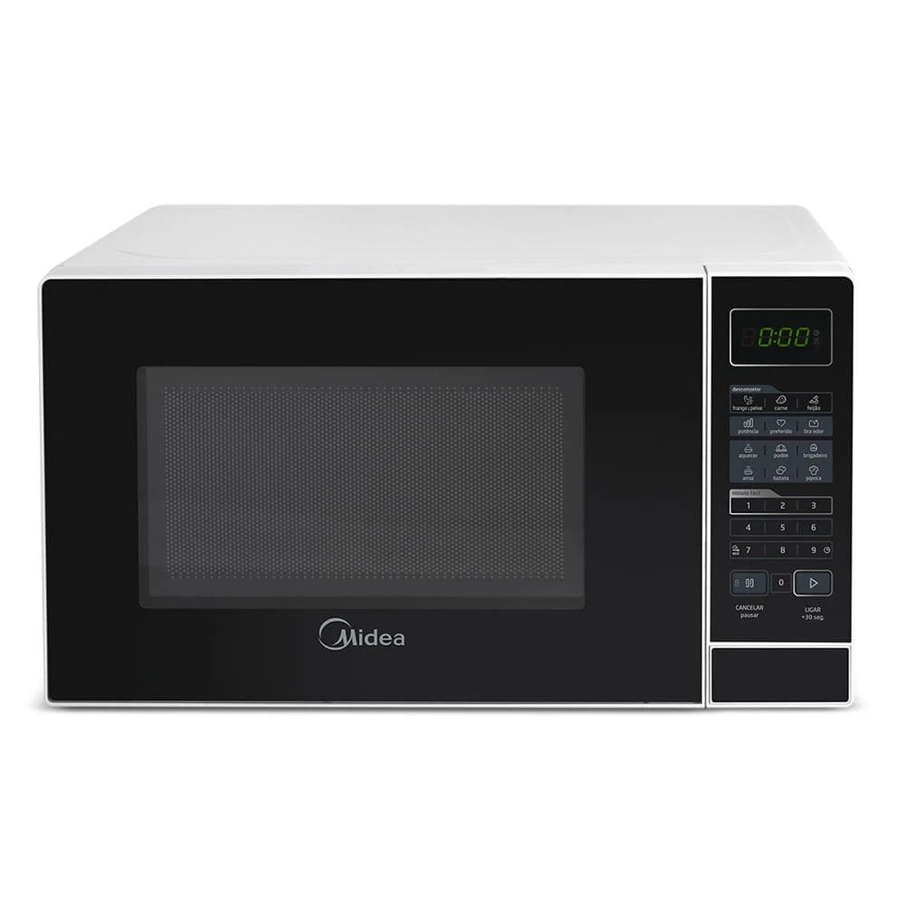 Micro-ondas Midea 700w 20 Litros Branco com Porta Preta - 110V