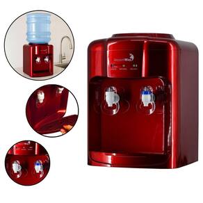 Bebedouro Refrigerado Água Gelada Natural Galão Garrafão Mesa Eletrônico Vermelho Importway Iwbar