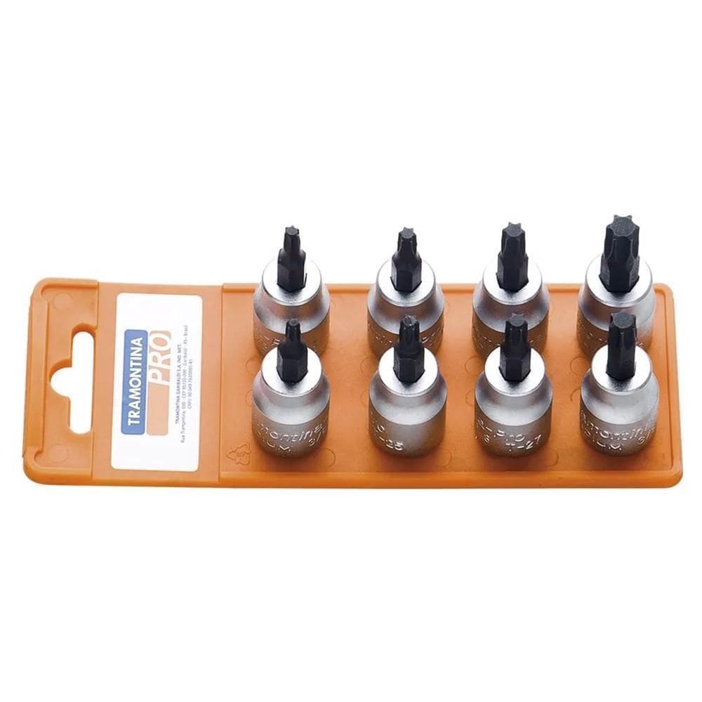 Jg De Soquetes 3/8`` Trafix 8 Pçs 44813/508 Tramontina Pro