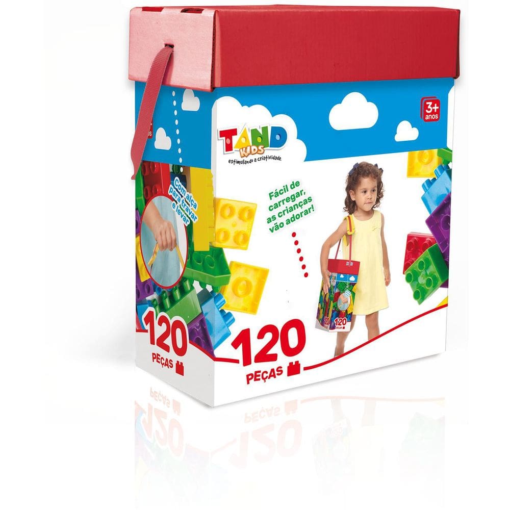 Blocos de Montar Tand Kids Baú com 120 Peças | Toyster