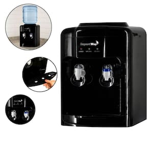Bebedouro Refrigerado Água Gelada Natural Galão Garrafão Mesa Eletrônico Preto Importway Iwbar