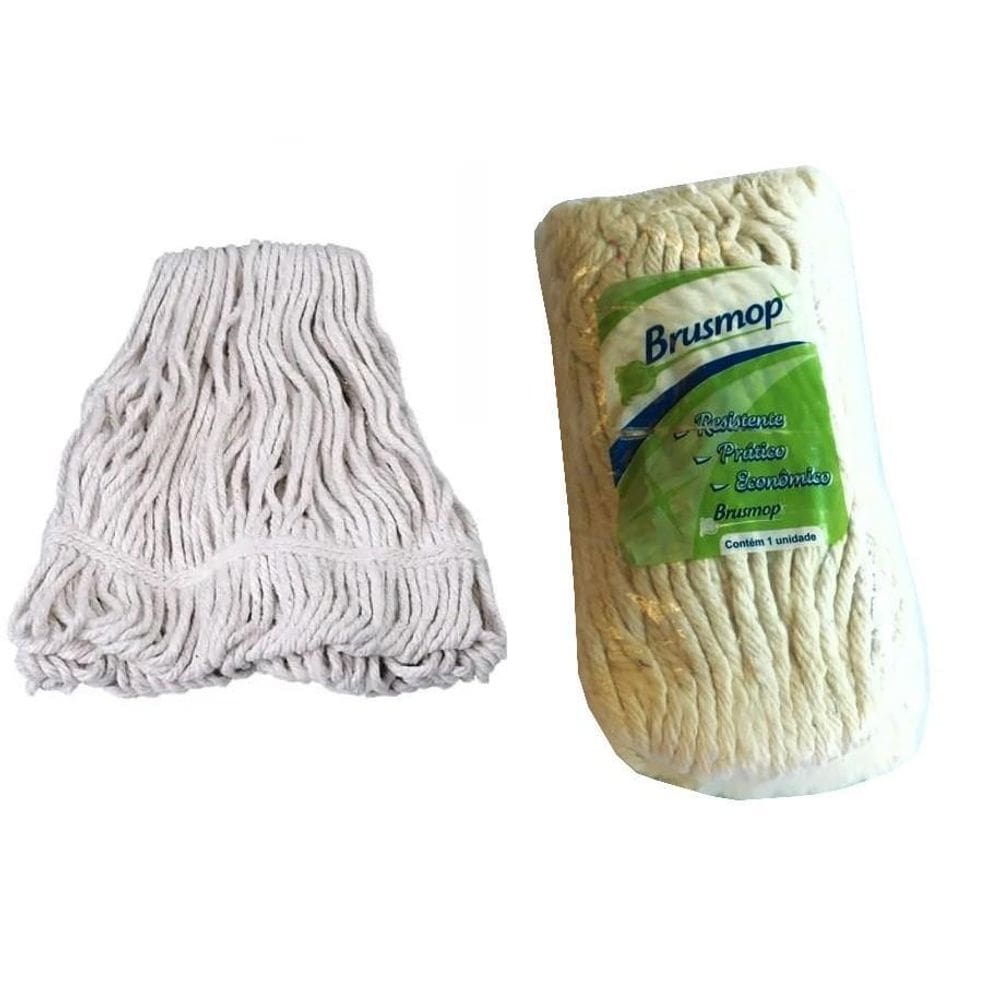 Esfregão Mop Úmido Refil 340Gr - Ponta Dobrada