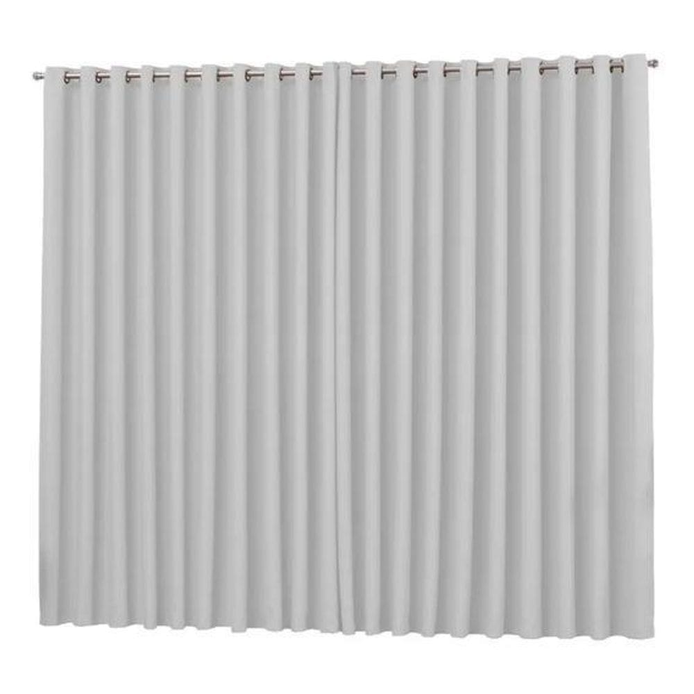 Cortina Para Sala Quarto Tecido Blackout Branco 5,00X2,80