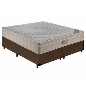 Cama Box Base Casal Bipartido Molas Ensacadas Airtech Spring 138x188 Marrom - Ortobom