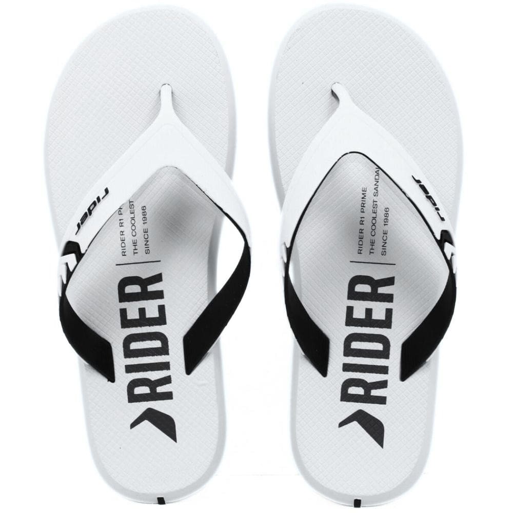 Chinelo Rider R1 Prime Masculino - Branco e Preto