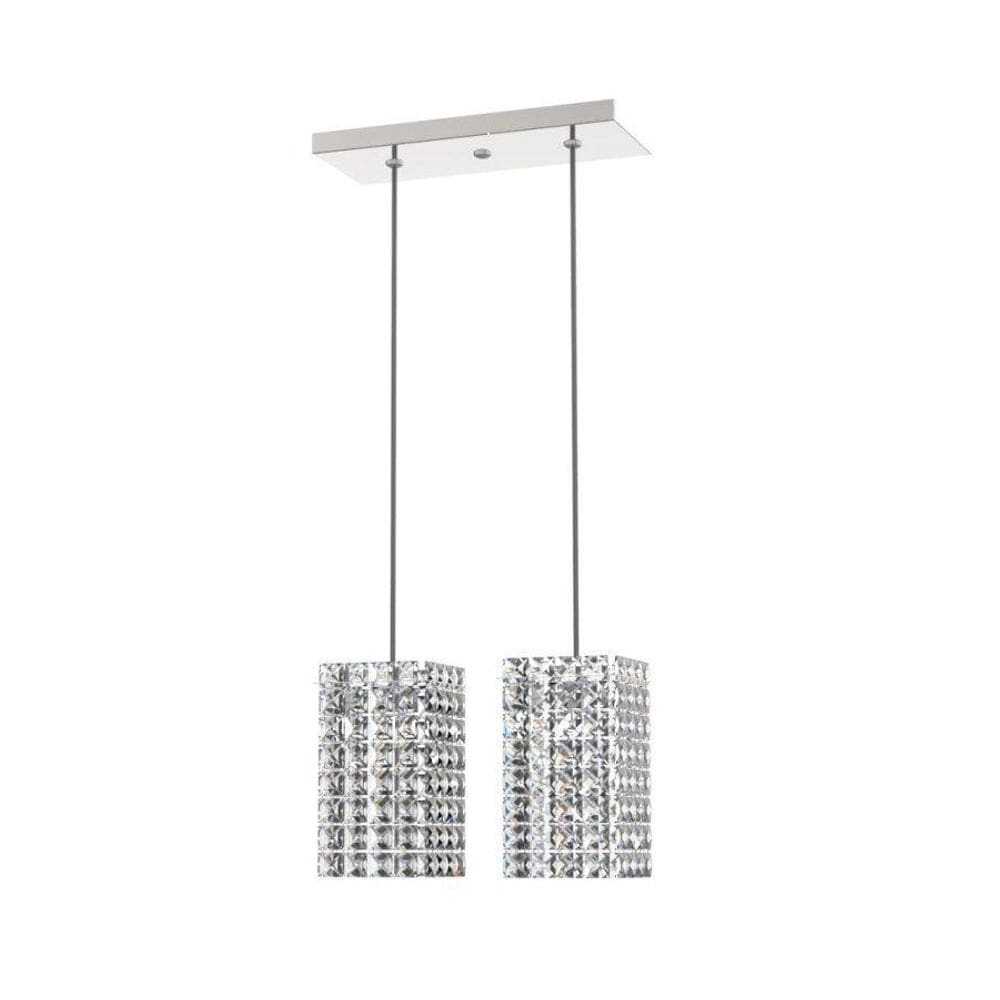 Luminária Pendente De Cristal L30X12Cm Mesa Balcão