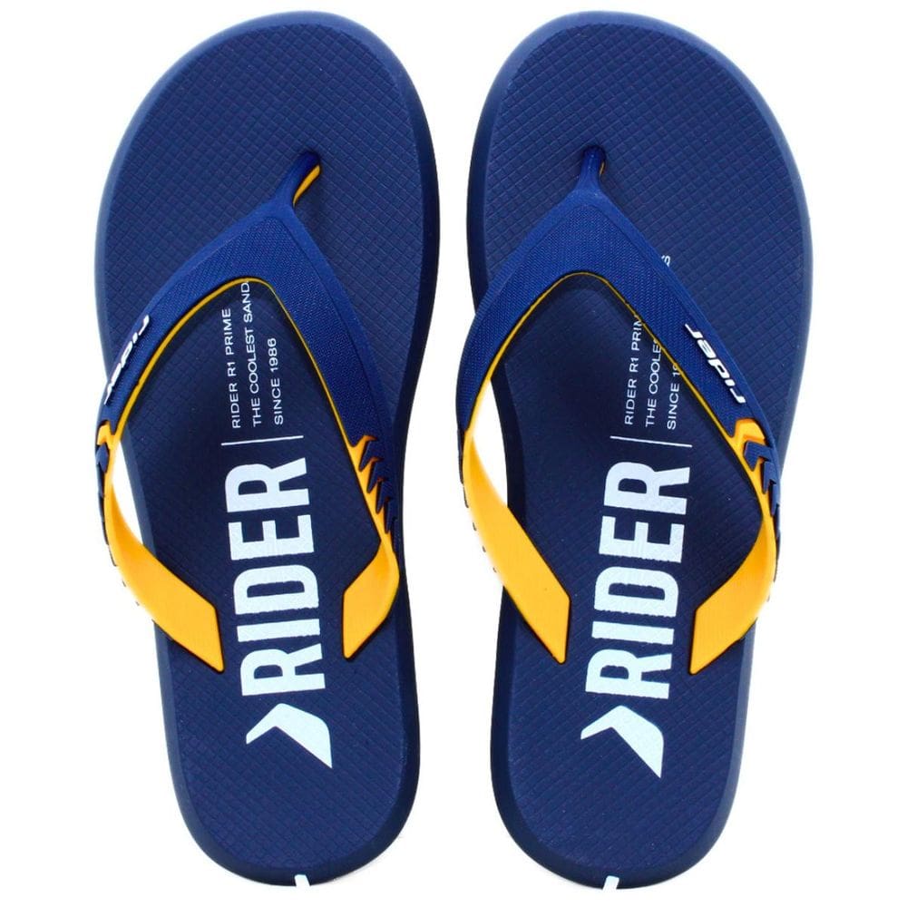Chinelo Rider R1 Prime Masculino - Marinho e Amarelo
