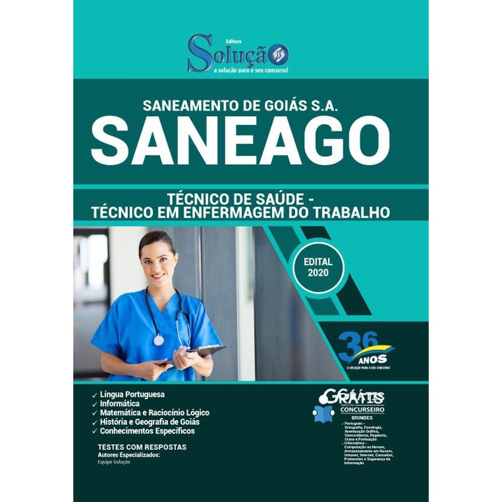 Apostila Saneago - Técnico De Saúde Enfermagem Do Trabalho