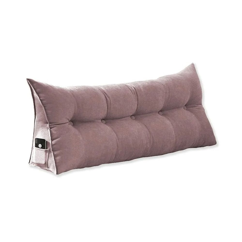 Cabeceira Almofada Para Apoio Mel King 195 cm Suede Rose - LM DECOR
