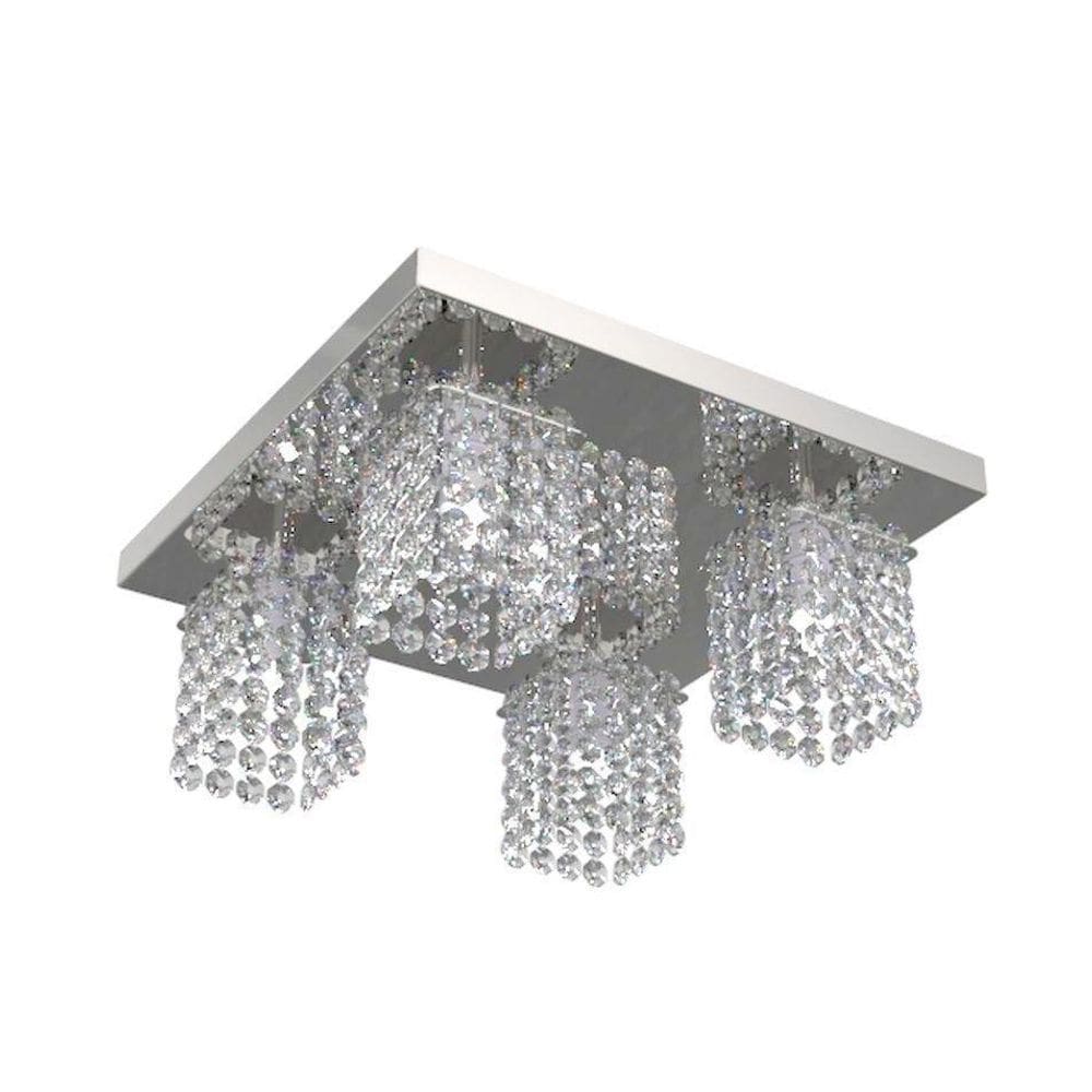 Plafon De Cristal 30Cm Mesa Balcão