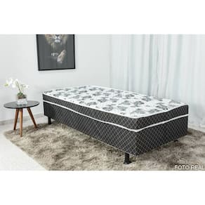 Cama de solteiro box conjugada c/ colchão D20