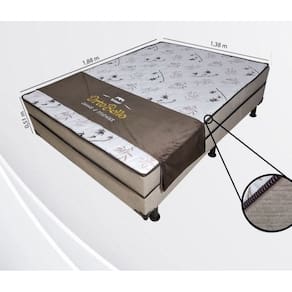 Cama de Casal Conjugada D28 Resistente Bege