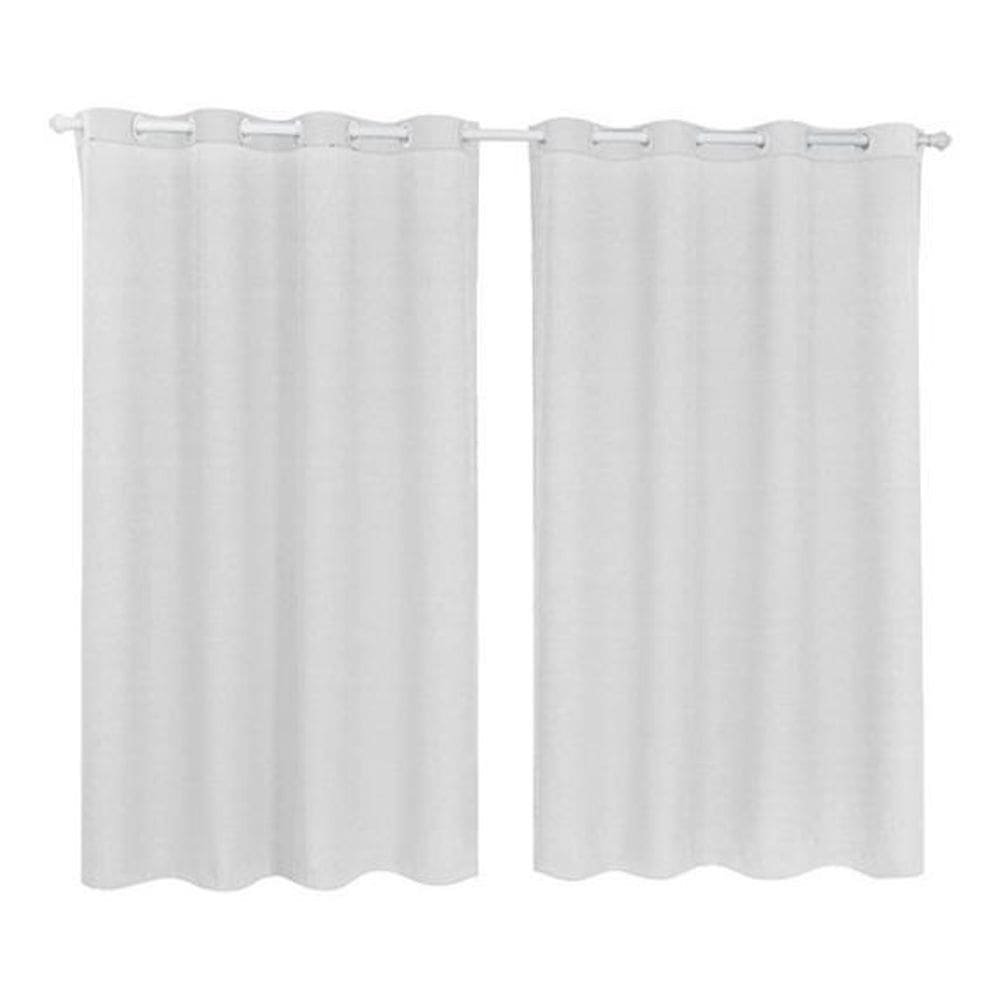 Cortina Tecido Oxford Sala Quarto 2,80 X 1,80 - Branco