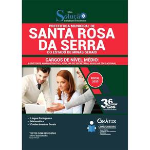 Apostila Santa Rosa Da Serra Mg - Cargos De Nível Médio