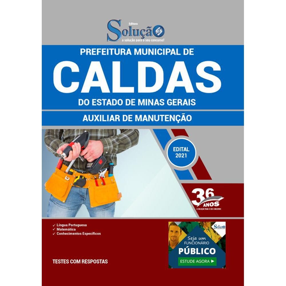 Apostila Prefeitura Caldas Mg - Auxiliar De Serviços Gerais