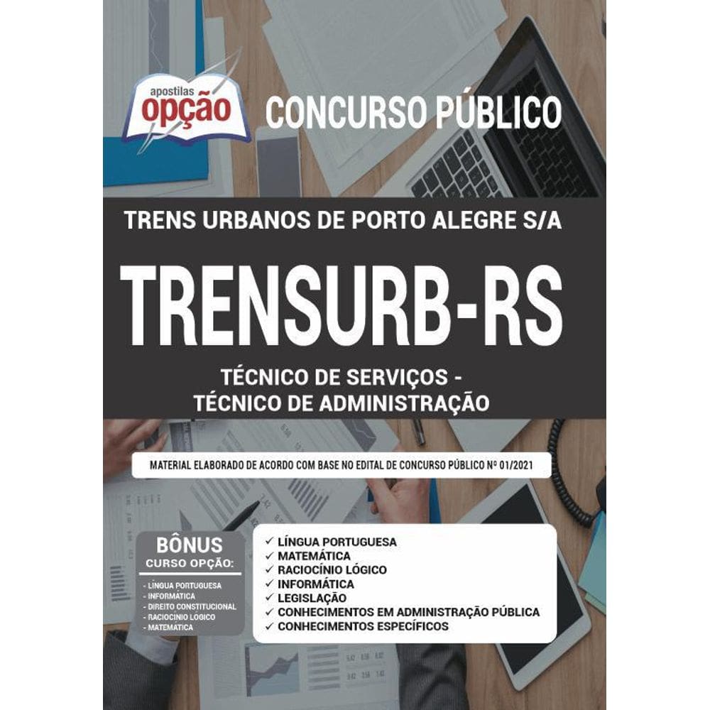Apostila Concurso Trensurb Rs - Técnico De Administração