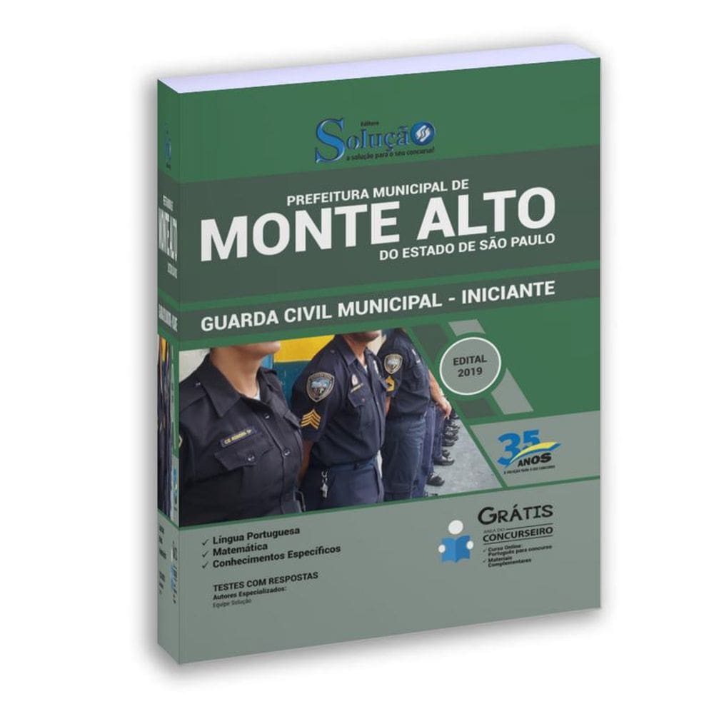 Apostila monte Alto Sp 2019 Guarda Civil Municipal Iniciante