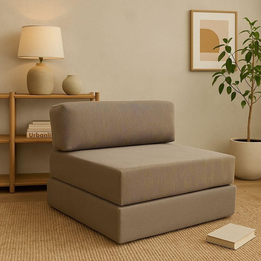 Poltrona Quadrada 88x88 Com Espuma De Alta Performance Vai Na Caixa Ideal Para Sala