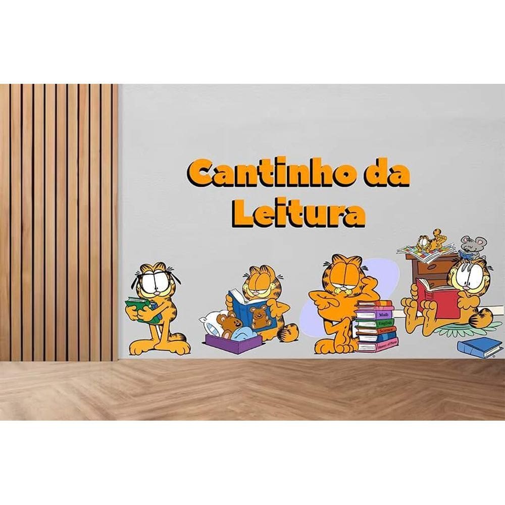 Adesivo De Parede Cantinho Da Leitura - Garfield