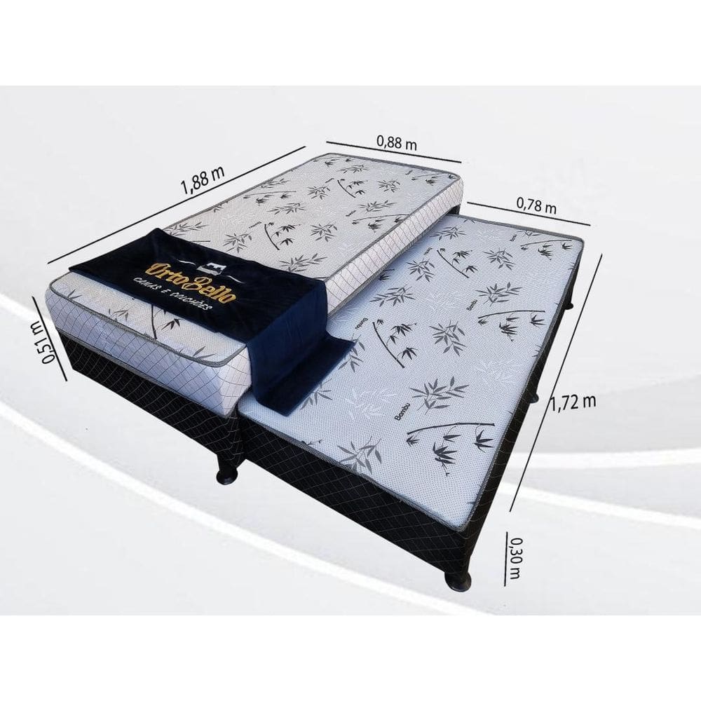 CAMA CONJUGADO com auxiliar MÔNACO D23