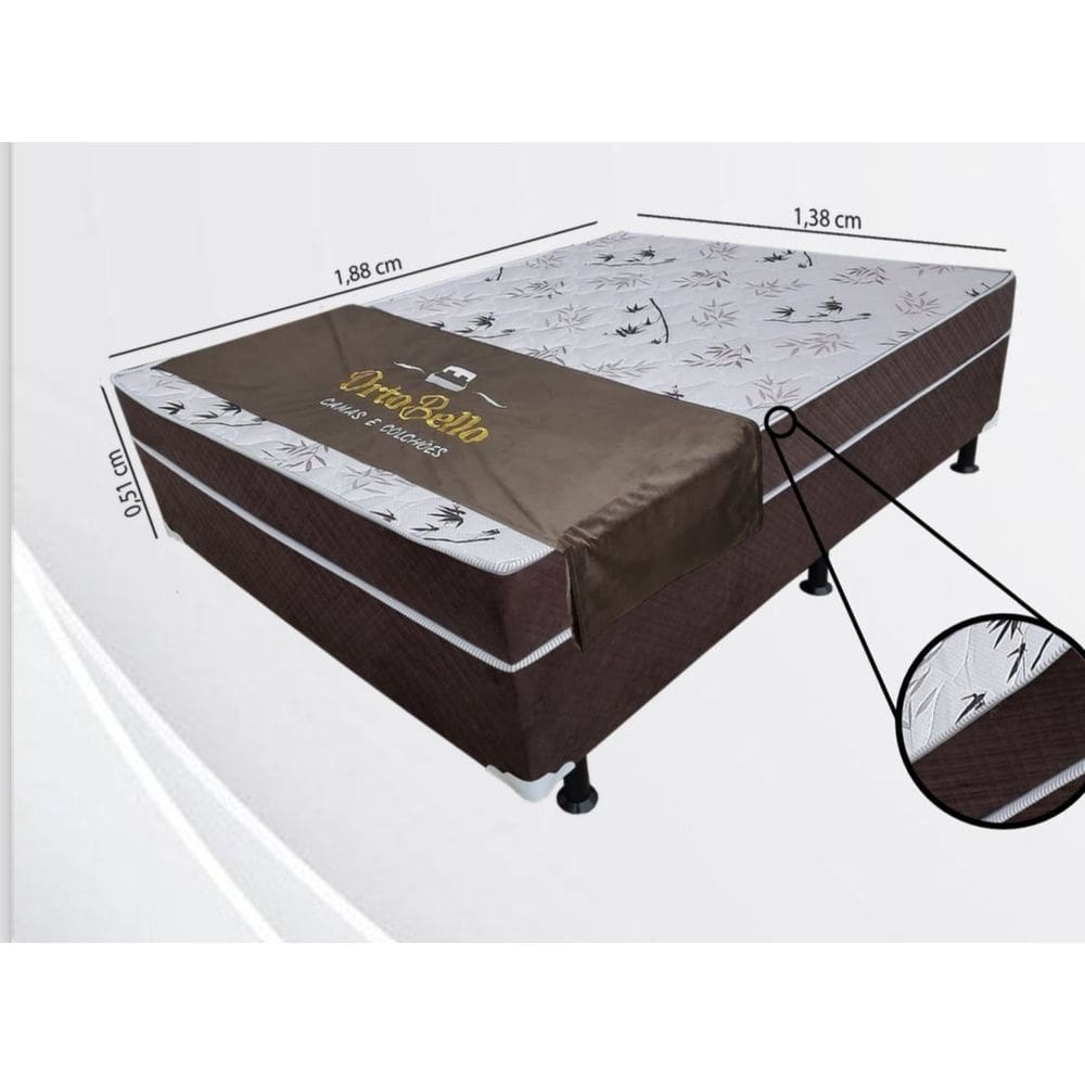 Cama de Casal Conjugada D28 Resistente Marrom
