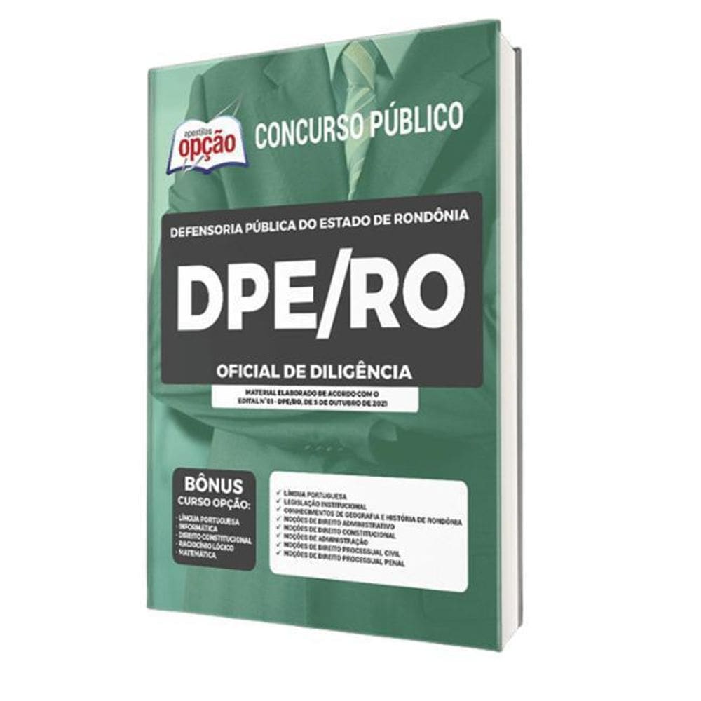 Apostila Dpe Ro - Oficial De Diligência