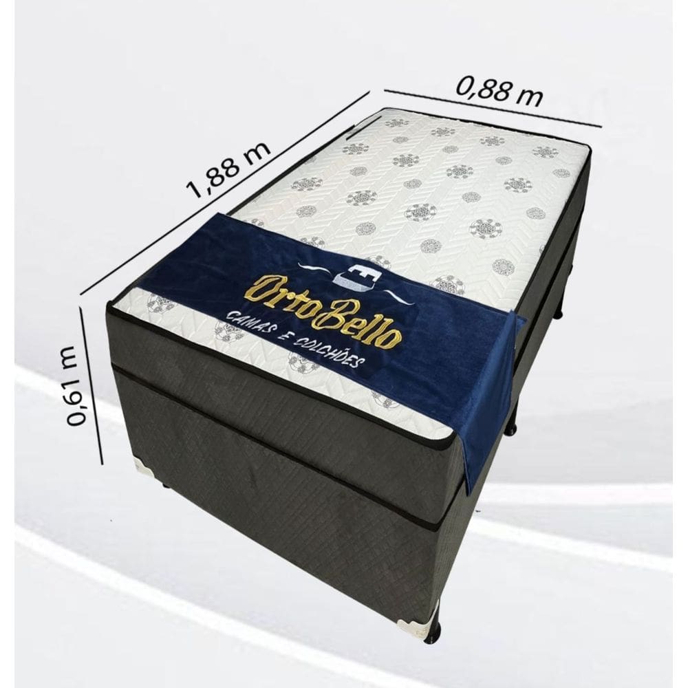 Cama Box Solteiro D28 de Molas Resistente