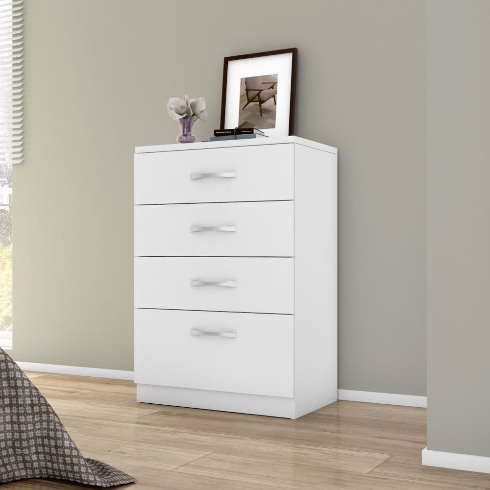 Cômoda 4 Gavetas Astral Branco Demobile