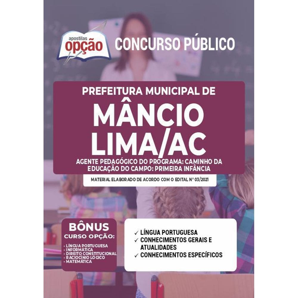 Apostila Mâncio Lima Ac Agente Pedagógico Primeira Infância