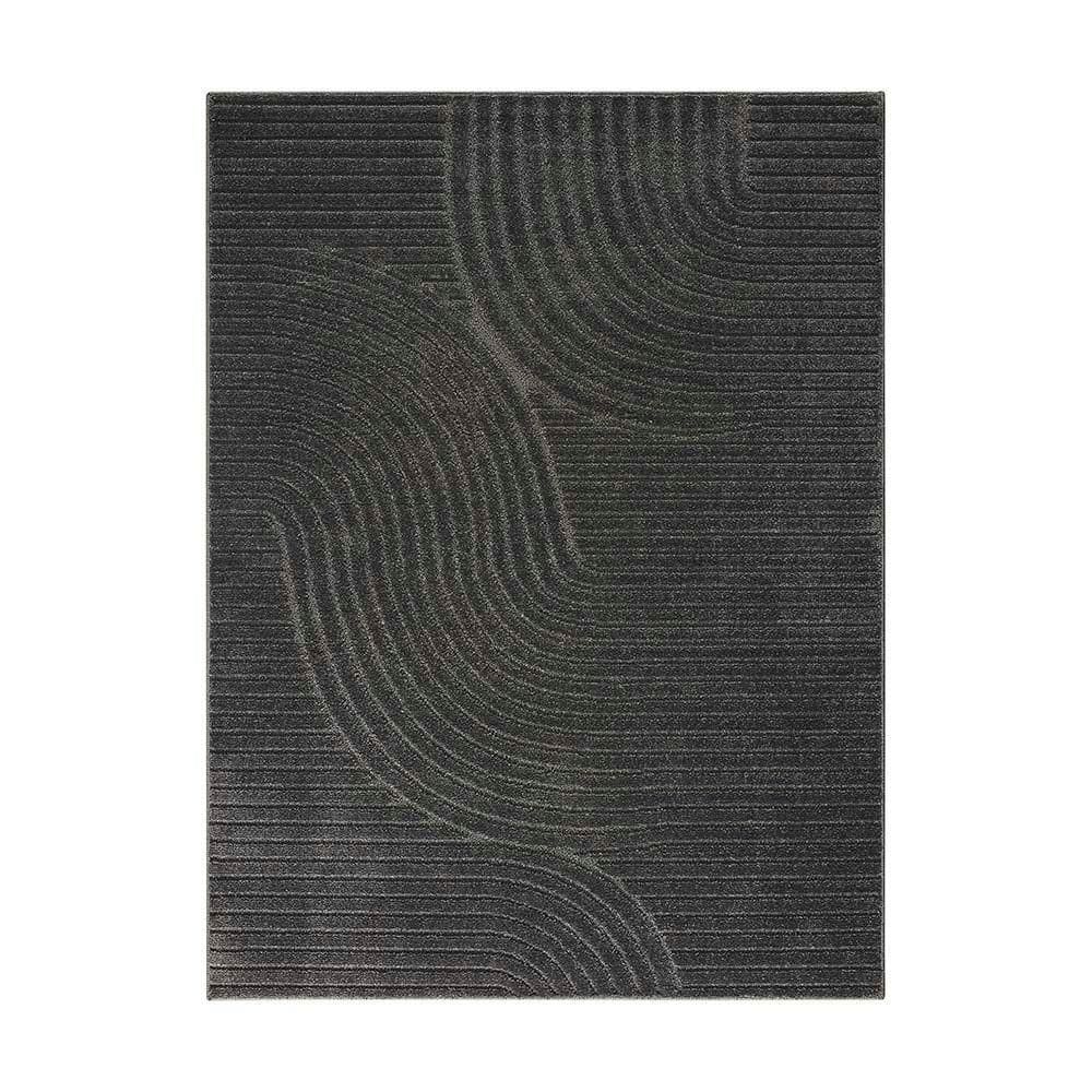 Tapete Para Sala Realce Sand 52 Grafite 2,00x2,50m