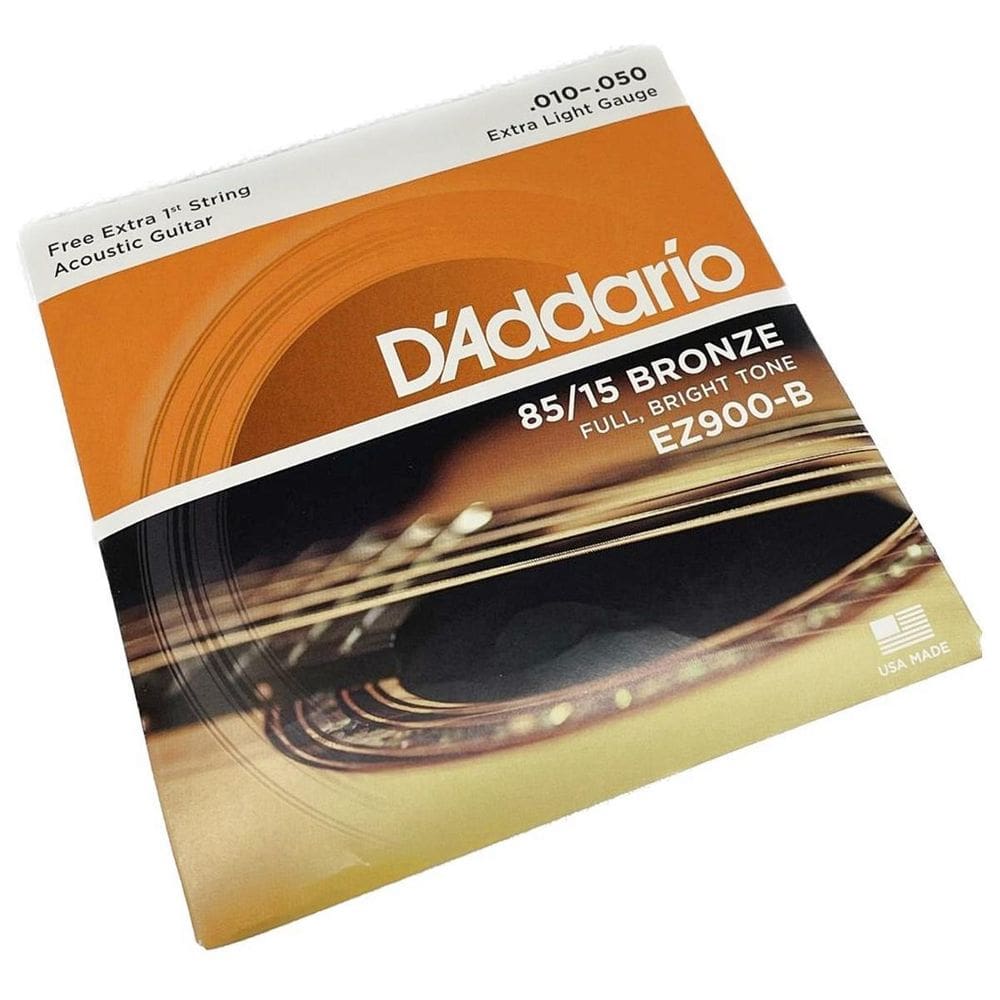 Encordoamento 010 Aço Bronze Daddario 10-50 Violão Ez900-B