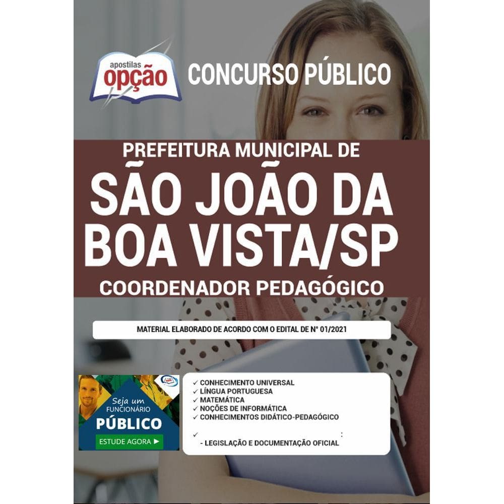 Apostila São João Da Boa Vista Sp - Coordenador Pedagógico