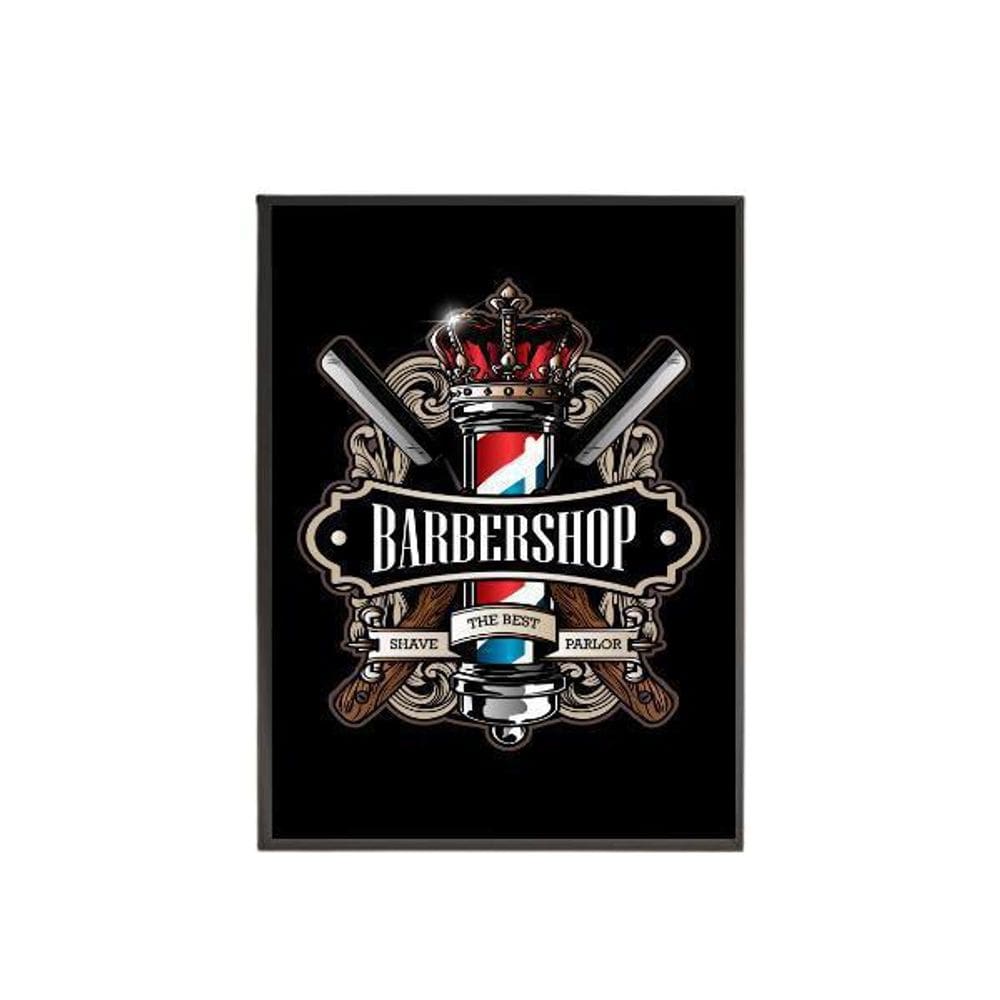 Quadro Decorativo Preto Barber Shop Shave 20X30Cm