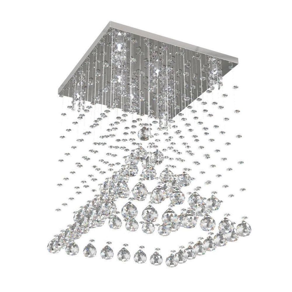 Lustre De Cristal  Piramide 42Cm  L302