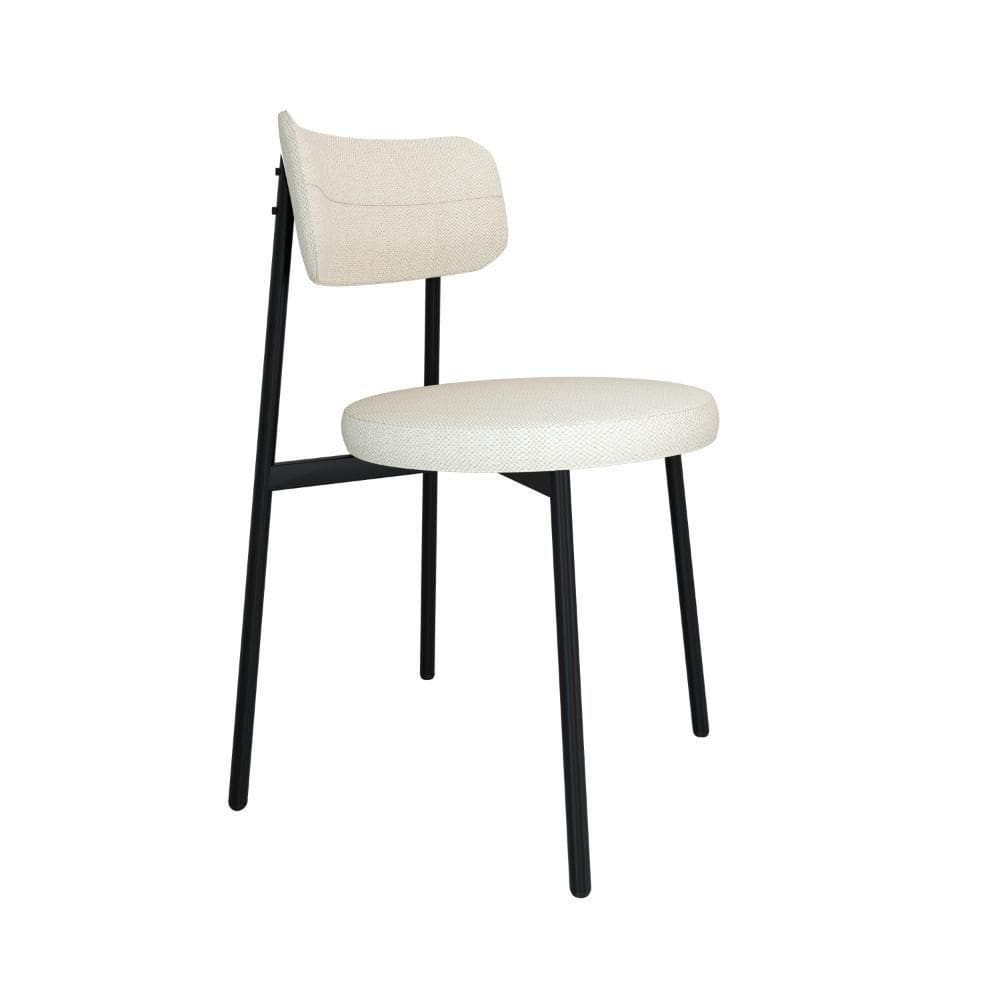 Cadeira Kyta Fixa C-4 Pés 50 X 44,7 X 83,8 Cm. Corriente Palha Corriente Palha