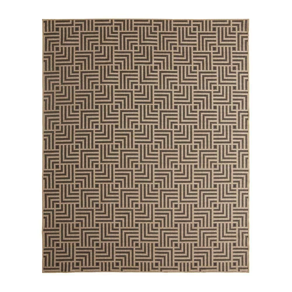 Tapete Para Sala Funcional Tabuleiro 72 Bege 2,00x2,50m