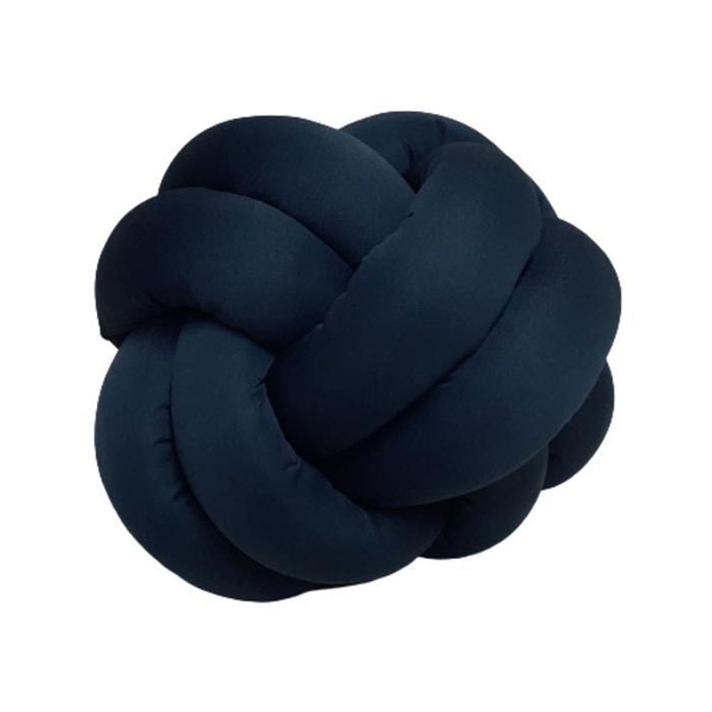 Almofada Nó 32Cm Cinza Dê1Toque Artesanal Decorativa