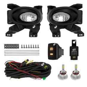 Kit Farol de Milha Neblina Honda City 2009 2010 2011 + Kit Lâmpada Super LED 6000K