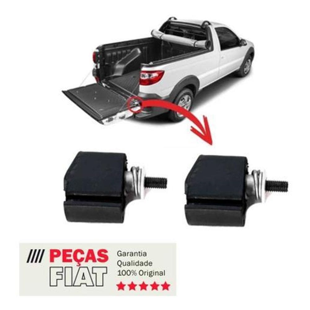 Kit Bucha Tampa Traseira Strada sintético 2Pcs 51780593