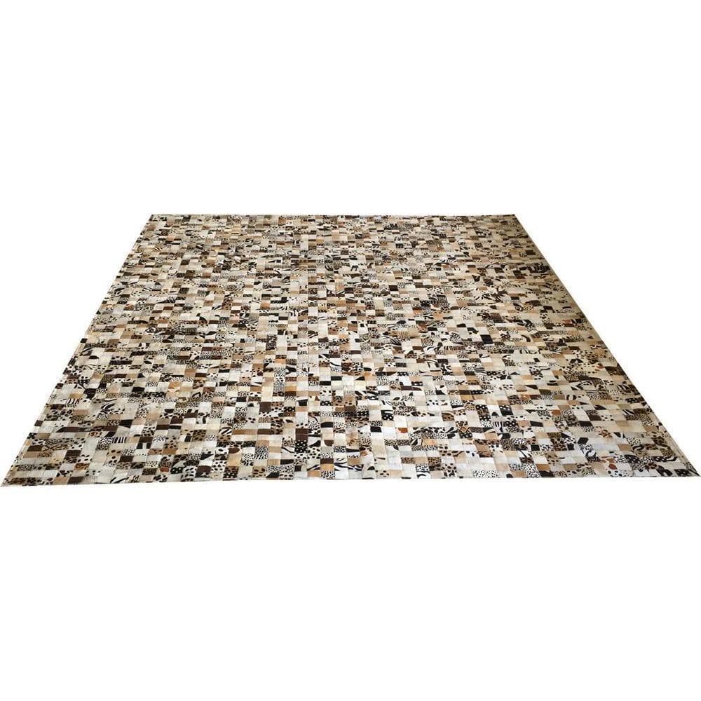 Tapete De Couro Bege Claro Estampado 2,50X2,0 S/B