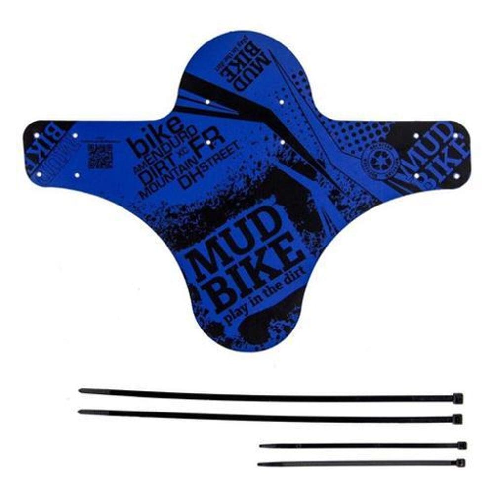 Paralama Para Bike Mudbike Dianteira Plastico - Azul